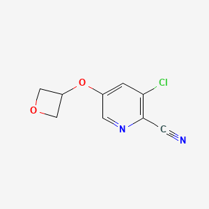 3-Chloro-5-(oxetan-3-yloxy)picolinonitrile