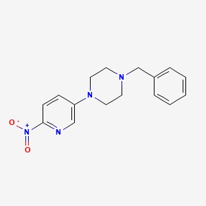 1-Benzyl-4-(6-nitropyridin-3-yl)piperazine