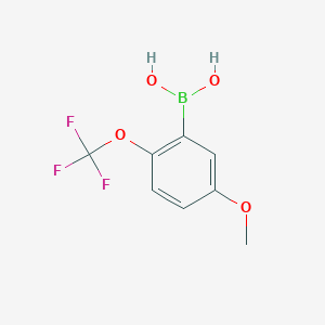 molecular formula C8H8BF3O4 B1393476 (5-甲氧基-2-(三氟甲氧基)苯基)硼酸 CAS No. 1079402-25-7