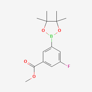 B1393478 Methyl 3-fluoro-5-(4,4,5,5-tetramethyl-1,3,2-dioxaborolan-2-yl)benzoate CAS No. 1016979-31-9