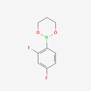 molecular formula C9H9BF2O2 B1393479 2-(2,4-二氟苯基)-1,3,2-二氧杂硼环烷 CAS No. 1073372-07-2