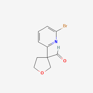 3-(6-Bromopyridin-2-yl)tetrahydrofuran-3-carbaldehyde