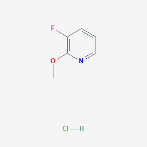 molecular formula C6H7ClFNO B1393483 3-氟-2-甲氧基吡啶盐酸盐 CAS No. 1150163-74-8