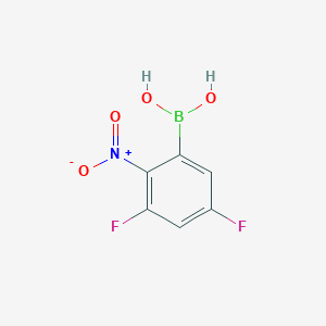 molecular formula C6H4BF2NO4 B1393485 (3,5-二氟-2-硝基苯基)硼酸 CAS No. 1150114-60-5