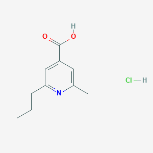 molecular formula C10H14ClNO2 B13934873 2-Propyl-6-methylisonicotinic acid hydrochloride 