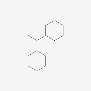 molecular formula C15H28 B13934908 1,1-Dicyclohexylpropane CAS No. 54934-91-7