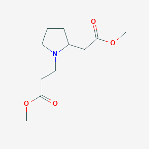 Methyl 3-(2-(2-methoxy-2-oxoethyl)pyrrolidin-1-yl)propanoate