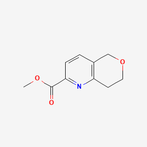 molecular formula C10H11NO3 B13934950 Methyl 7,8-dihydro-5H-pyrano[4,3-b]pyridine-2-carboxylate 