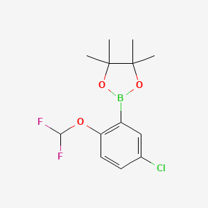 2-(5-Chloro-2-(difluoromethoxy)phenyl)-4,4,5,5-tetramethyl-1,3,2-dioxaborolane