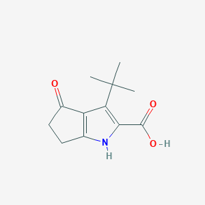 3-Tert-butyl-4-oxo-1,4,5,6-tetrahydrocyclopenta[b]pyrrole-2-carboxylic acid