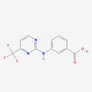 molecular formula C12H8F3N3O2 B1393500 3-{[4-(三氟甲基)嘧啶-2-基]氨基}苯甲酸 CAS No. 1217079-88-3