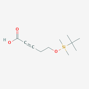 molecular formula C11H20O3Si B13935003 5-((tert-Butyldimethylsilyl)oxy)pent-2-ynoic acid 