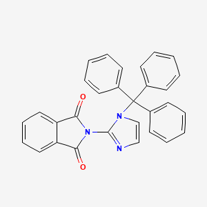 molecular formula C30H21N3O2 B13935026 2-[1-(Triphenylmethyl)-1H-imidazol-2-yl]-1H-isoindole-1,3(2H)-dione CAS No. 185563-92-2