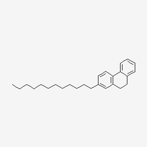 molecular formula C26H36 B13935050 Phenanthrene, 2-dodecyl-9,10-dihydro- CAS No. 55401-77-9