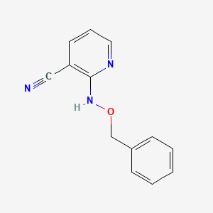 molecular formula C13H11N3O B13935136 2-(Benzyloxyamino)nicotinonitrile 