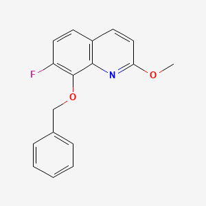 molecular formula C17H14FNO2 B13935176 8-Benzyloxy-7-fluoro-2-methoxy-quinoline 