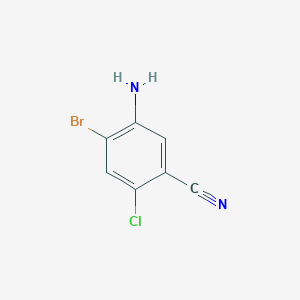 molecular formula C7H4BrClN2 B13935207 5-amino-4-bromo-2-chloroBenzonitrile 