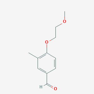 molecular formula C11H14O3 B13935233 4-(2-Methoxyethoxy)-3-methylbenzaldehyde CAS No. 820237-07-8