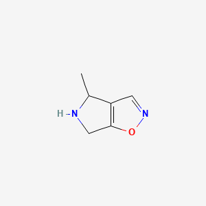 4-methyl-5,6-dihydro-4H-pyrrolo[3,4-d]isoxazole