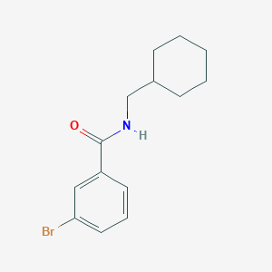 molecular formula C14H18BrNO B13935261 3-bromo-N-(cyclohexylmethyl)benzamide CAS No. 872212-39-0