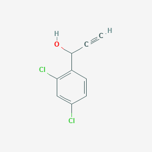 molecular formula C9H6Cl2O B13935263 1-(2,4-Dichlorophenyl)prop-2-yn-1-ol CAS No. 29805-13-8