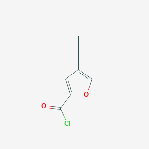 molecular formula C9H11ClO2 B13935299 2-Furancarbonyl chloride, 4-(1,1-dimethylethyl)- CAS No. 59413-75-1