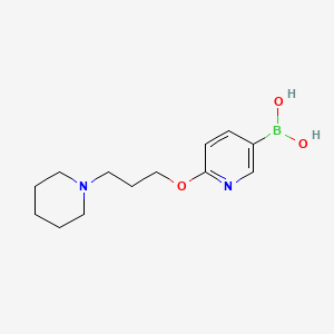 molecular formula C13H21BN2O3 B13935300 (6-(3-(Piperidin-1-yl)propoxy)pyridin-3-yl)boronic acid 