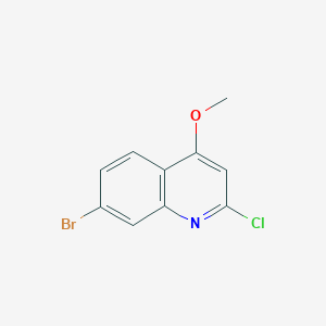 molecular formula C10H7BrClNO B13935322 7-Bromo-2-chloro-4-methoxyquinoline 