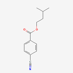 molecular formula C13H15NO2 B13935339 3-Methylbutyl 4-cyanobenzoate CAS No. 54210-47-8