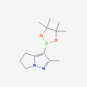 2-methyl-3-(4,4,5,5-tetramethyl-1,3,2-dioxaborolan-2-yl)-5,6-dihydro-4H-pyrrolo[1,2-b]pyrazole