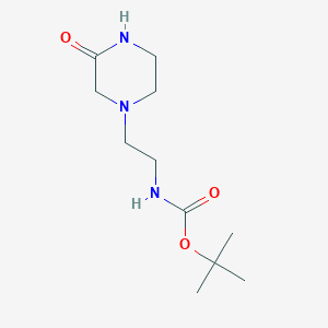 molecular formula C11H21N3O3 B13935357 tert-Butyl (2-(3-oxopiperazin-1-yl)ethyl)carbamate 