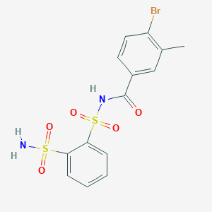 4-Bromo-3-methyl-n-(2-sulfamoylphenylsulfonyl)benzamide