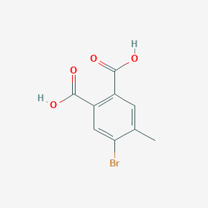 molecular formula C9H7BrO4 B13935377 5-Bromo-4-methylphthalic acid 