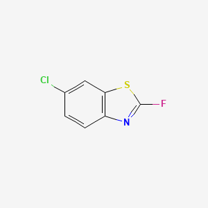 molecular formula C7H3ClFNS B13935393 6-Chloro-2-fluoro-1,3-benzothiazole 