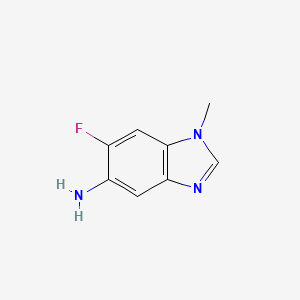 molecular formula C8H8FN3 B13935402 6-Fluoro-1-methyl-1H-benzimidazol-5-amine 