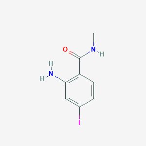 molecular formula C8H9IN2O B13935408 2-Amino-4-iodo-N-methylbenzamide 