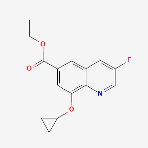 molecular formula C15H14FNO3 B13935437 Ethyl 8-cyclopropoxy-3-fluoroquinoline-6-carboxylate 