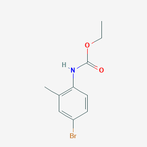 molecular formula C10H12BrNO2 B13935454 Carbamic acid, (4-bromo-2-methylphenyl)-, ethyl ester CAS No. 113579-09-2