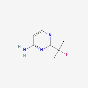 molecular formula C7H10FN3 B13935468 2-(2-Fluoropropan-2-yl)pyrimidin-4-amine 