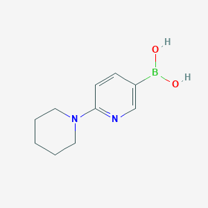 molecular formula C10H15BN2O2 B1393547 6-(哌啶-1-基)吡啶-3-基硼酸 CAS No. 1002129-33-0