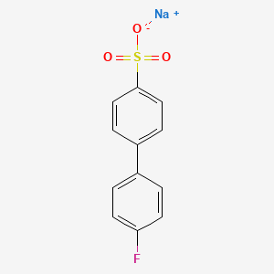 molecular formula C12H8FNaO3S B1393550 4'-氟-[1,1'-联苯]-4-磺酸钠 CAS No. 633314-20-2