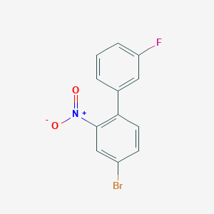 molecular formula C12H7BrFNO2 B13935515 4-Bromo-3'-fluoro-2-nitro-1,1'-biphenyl 