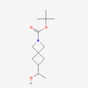 molecular formula C13H23NO3 B13935526 Tert-butyl 6-(1-hydroxyethyl)-2-azaspiro[3.3]heptane-2-carboxylate 