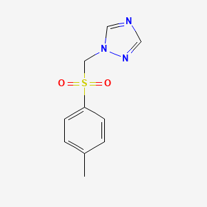 molecular formula C10H11N3O2S B1393554 1-(甲苯磺酰甲基)-1H-1,2,4-三唑 CAS No. 1086386-10-8