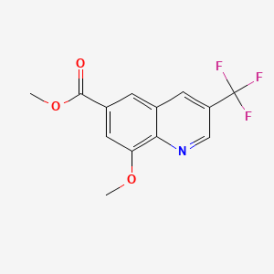 Methyl 8-methoxy-3-(trifluoromethyl)-6-quinolinecarboxylate