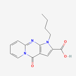 B1393556 1-Butyl-4-oxo-1,4-dihydropyrido[1,2-a]pyrrolo[2,3-d]pyrimidine-2-carboxylic acid CAS No. 1086386-75-5