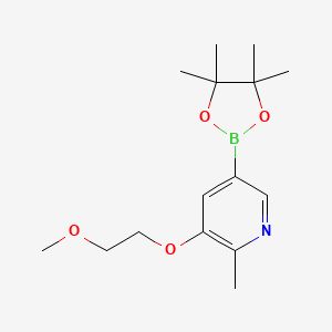 3-(2-Methoxyethoxy)-2-methyl-5-(4,4,5,5-tetramethyl-[1,3,2]dioxaborolan-2-yl)pyridine