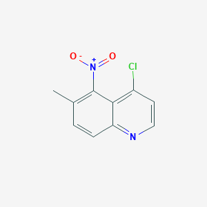 molecular formula C10H7ClN2O2 B13935600 4-Chloro-6-methyl-5-nitroquinoline CAS No. 145363-65-1