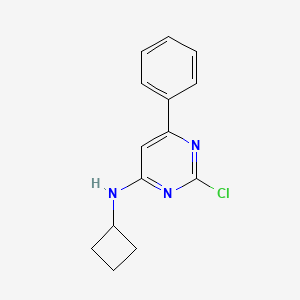 (2-Chloro-6-phenyl-pyrimidin-4-yl)cyclobutylamine