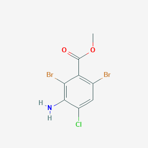 molecular formula C8H6Br2ClNO2 B1393565 3-氨基-2,6-二溴-4-氯苯甲酸甲酯 CAS No. 1187386-29-3